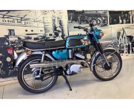 1970 Yamaha AS1 CReg. no. XOR 151JFrame no. AS1-030446Engine no. AS1-301186The AS1 was Yamaha’s first 125cc twin cylinder spo