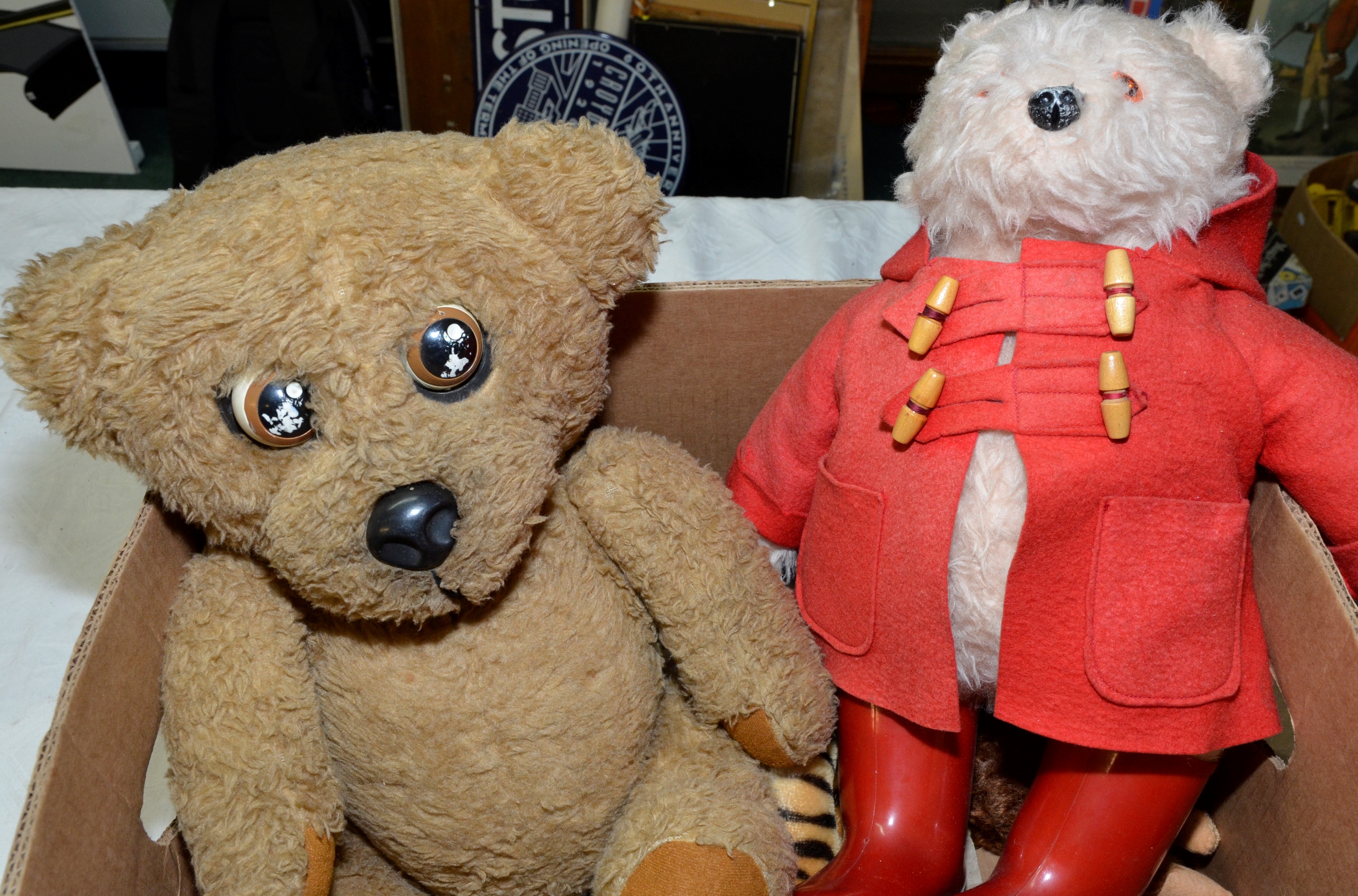 Paddington Bear and a Nookie Bear ventriloquist Teddy