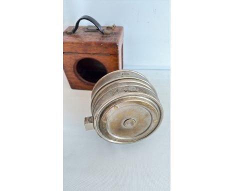 Early 20th-century galvanometer in oak carry case