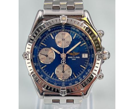 BREITLING. Chronomat 100M. Chronograph. Herrenarmbanduhr. Schweiz.Circa 40 mm Gehäusedurchmesser ohne Krone. Automatik. Werk 