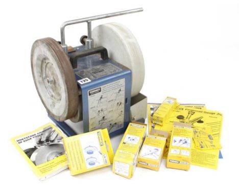 A TORMEK SA 250 whetstone grinder with 5 attachments, Pat tested G
