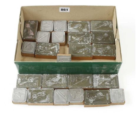 24 alloy on wood print blocks for STANLEY tools G+