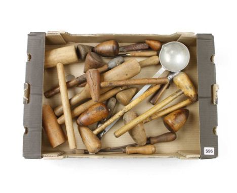 A selection of vintage plumber's tools etc G