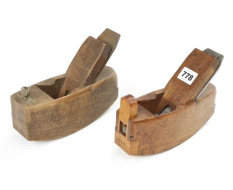 Two compass planes by MALLOCH (with boxwood nose adjuster) and NURSE G