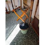 Luggage stand and waste paper bin ( Loc RM. 326)