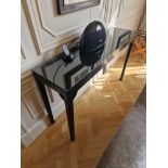 Robert Marcius style console table rectangular in shape the console features a sleek raised table