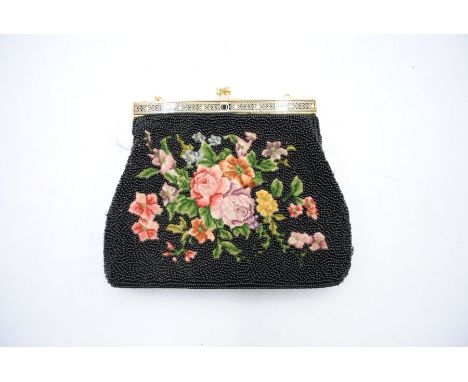 A vintage beadwork purse