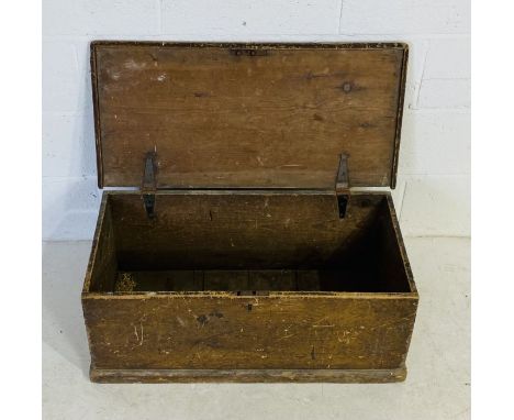 A turn of the century wooden trunk