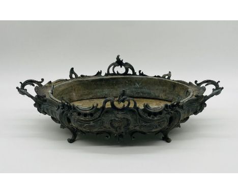 An Art Nouveau oval planter