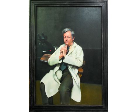 Robert Lenkiewicz (1941-2002) oil on canvas portrait 'Dr Morrison' Project 16, 1983 Sexual Behaviour, a venereologist, image 