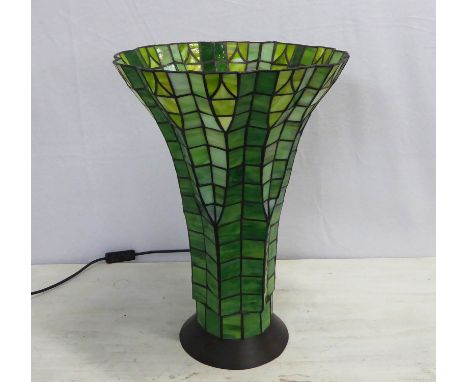 TIFFANY STYLE TABLE LAMP, 49cm H. 