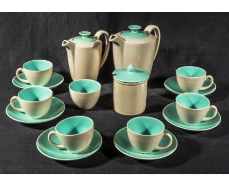 A Poole pottery coffee set