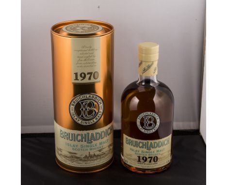 A bottle of Bruichladdich 1970 single malt Scotch whisky, 700ml. 44% proof