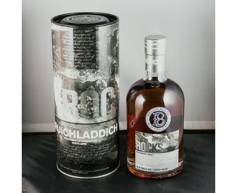 A bottle of Bruichladdich Rocks single malt Scotch whisky, 700ml. 46% proof