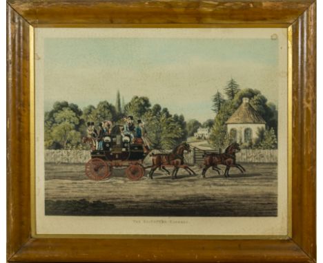A framed print 'The Edinburgh Express' image size 35cm x 46cm