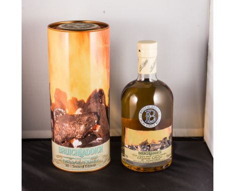 A bottle of Bruichladdich Moine Mhor single malt Scotch whisky, second edition 50% proof