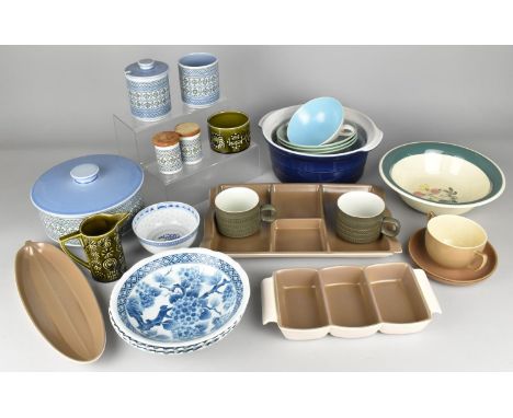 A Collection of Various Ceramics to Comprise Poole Two Tone Segmented Dishes, Hornsea Tapestry etc 