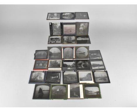 A Collection of Magic Lantern Slides, Subjects to Include Ships, Portraits, Landscapes etc 