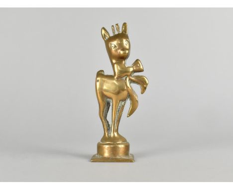 A Bronze Study of the Babycham Chamois, 15cm High 