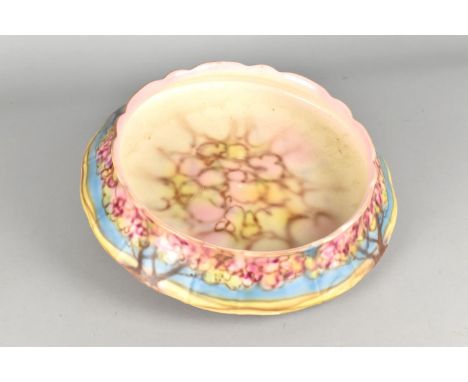 A Large Art Deco Falcon Ware Maytime Bowl, 31cm Diameter 