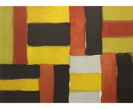 Sean Scully b.1945
WALL OF LIGHT ORANGE
Aquatint, paper size 22" x 30" (56 x 76cm), signed, inscribed and dated 2000, ed. 24/