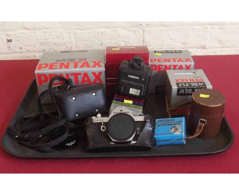Camera and various lenses No condition reports for this sale