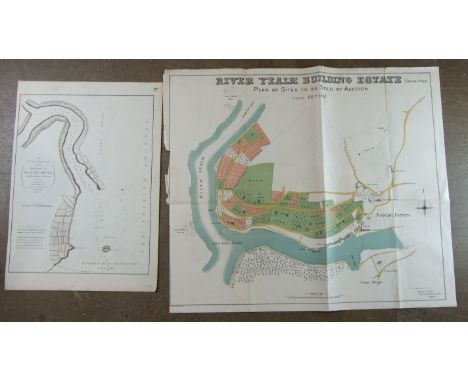 A Sketch of the Entrance to the Yealme River, Pub. Laurie & Whittle 1795, 55 x 39cm, a coloured plan for the River Yealm Buil