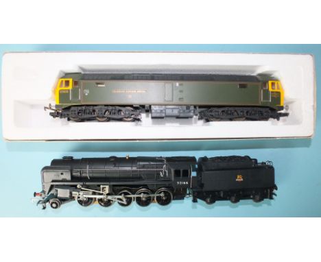 Lima OO gauge Class 60 Co-Co diesel electric, "Isambard Kingdom Brunel 47484, boxed and a Hornby Triang Class 9F 2-10-0 locom