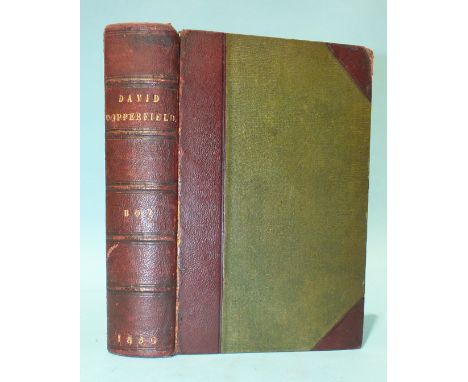 Dickens (Charles), David Copperfield, 1st edn, illustrated by H K Browne, frontis, plts, me, hf cf gt, 8vo, 1850.