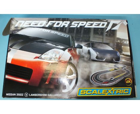 Scalextric, Need for Speed motor racing set with unopened, original seal.