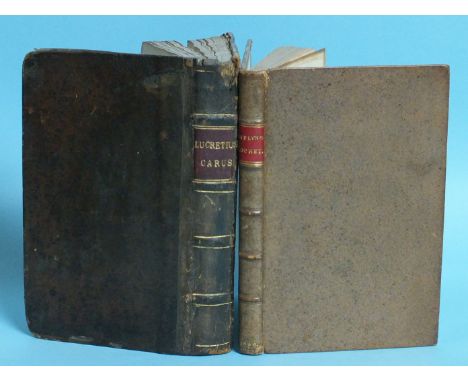 Evelyn (John, transl), An Essay on the First Book of T Lucretius Carus d Rerum Natura, 1st edn, printed for Gabriel Bedle  an