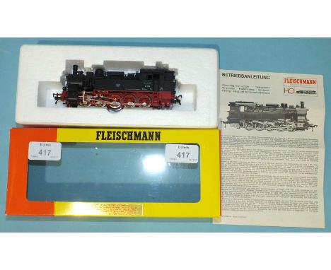 Fleischmann HO gauge, 4094, 0-10-0T tank engine, no.941730, boxed with instructions.