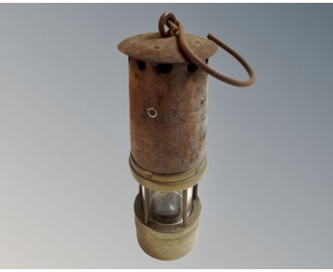 A vintage Patterson's miner's lamp 