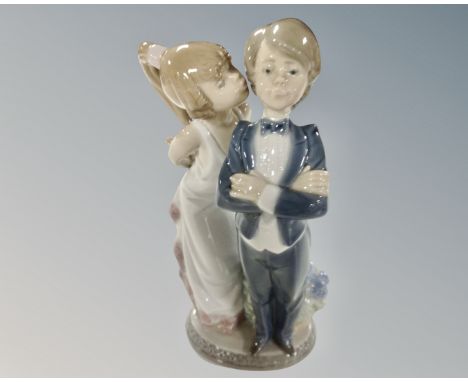 A Lladro figure, Lets Make Up.