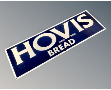 A Hovis bread enamel sign. (length 91cm)