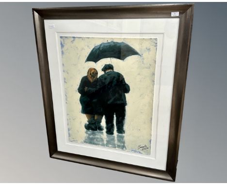 After Alexander Millar (Scottish, 1960 -) : Mam and Dad, silkscreen on paper, numbered 4/295, signed, 76 cm x 61 cm, framed, 