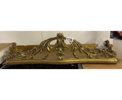 A vintage gilt ormolu wall shelf/bracket. 66cm x 27cm