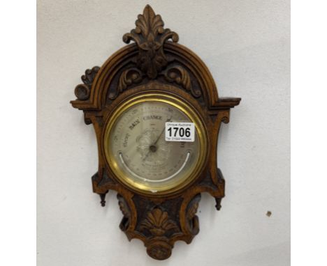 A rare barometer by Newton &amp; Co, makers to the gout. Fleet Street, Temple bar, London. Height 38cm, width 23cm (right han