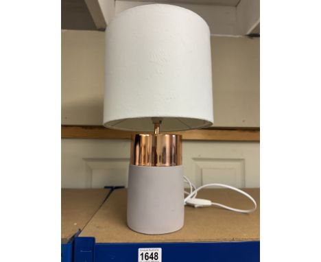 A stylish table lamp