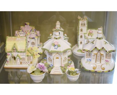 Six Coalport cottages - The Masters House, The Umbrella House, The Gate House, Village Church, The Dower House and The Countr