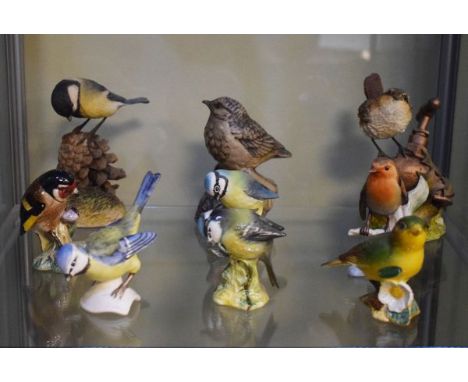 Collection of various bird figures by Beswick, Arden, Poole and Goebel   Condition: 