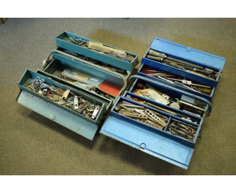 Tools - Quantity of workshop hand tools etc in two metal tool cases   Condition: 