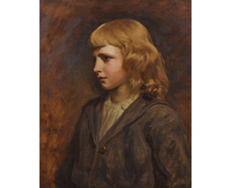 19th Century English School. Portrait of a Young Girl, Oil on Canvas, 24" x 20".