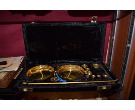 A set of scales and fitted case