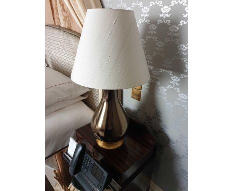 A Pair Of Heathfield And Co Louisa Glazed Ceramic Table Lamp With Textured Shade 77cm (Room 721)
