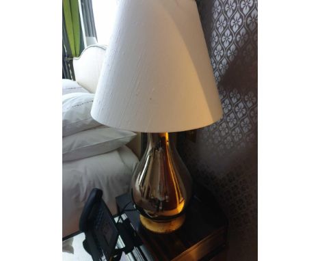 A Pair Of Heathfield And Co Louisa Glazed Ceramic Table Lamp With Textured Shade 77cm (Room 729)
