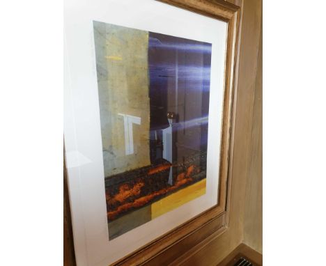 Derek Rangecroft (English) LIMITED EDITION GICLEE PRINT Abstract Titled Paddington Basin Number One Signed And Framed (Room 7