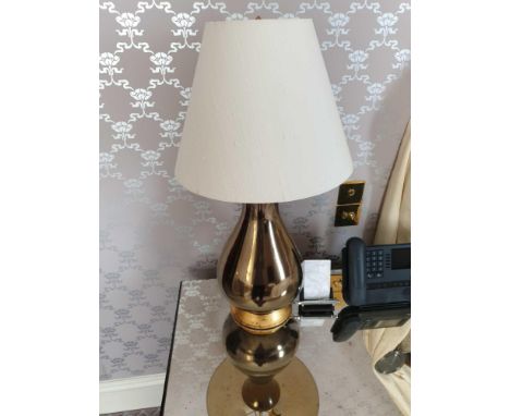 A Pair Of Heathfield And Co Louisa Glazed Ceramic Table Lamp With Textured Shade 77cm (Room 725)