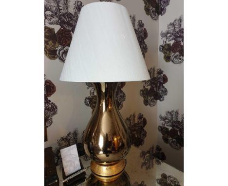 A Pair Of Heathfield And Co Louisa Glazed Ceramic Table Lamp With Textured Shade 77cm (Room 730)
