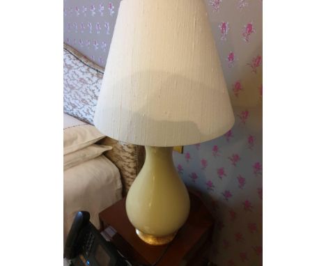 A Pair Of Heathfield And Co Louisa Glazed Ceramic Table Lamp With Textured Shade 77cm (Room 726)